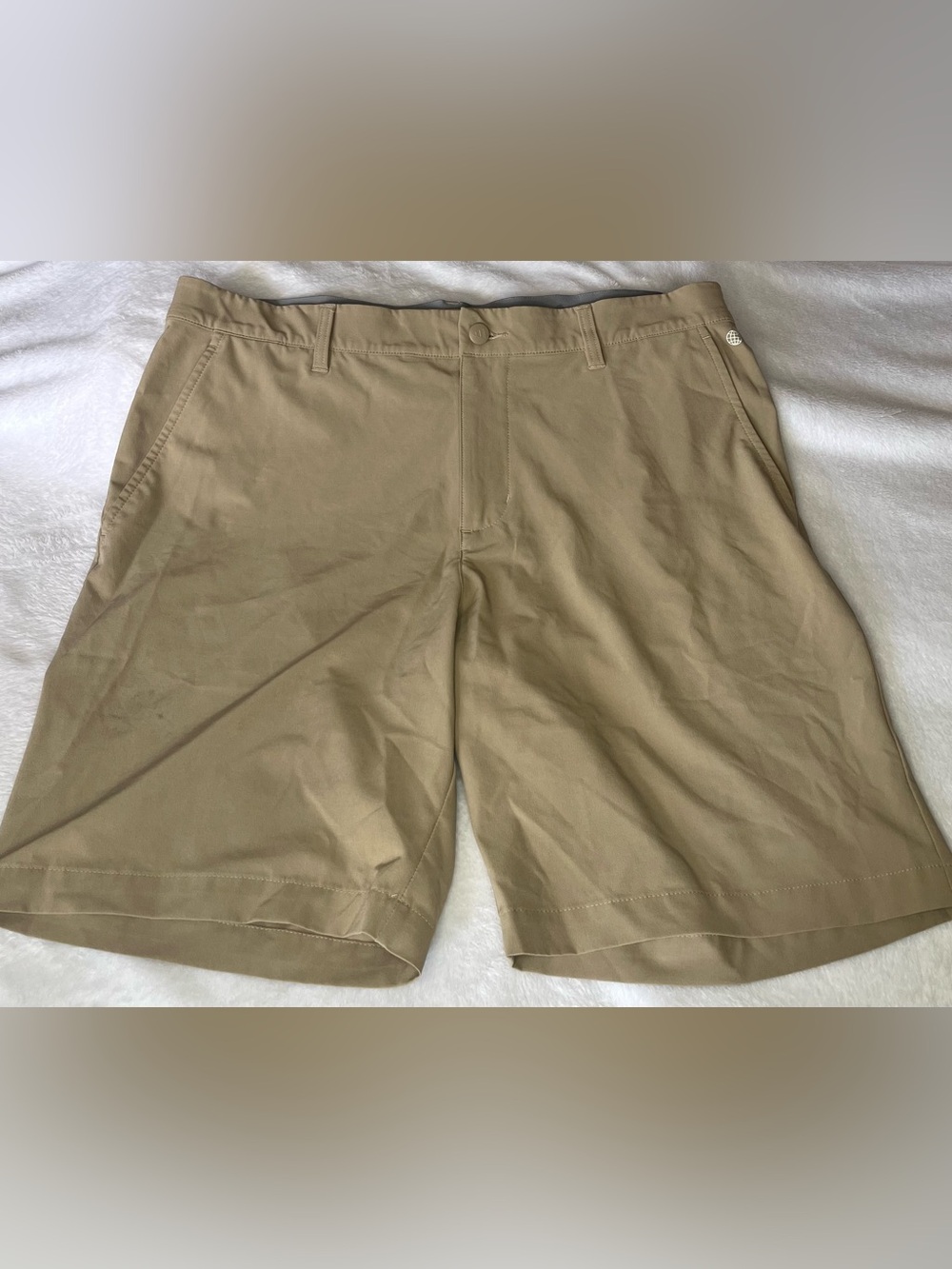 Adidas Men's Casual Stretch Chino Shorts - Khaki
